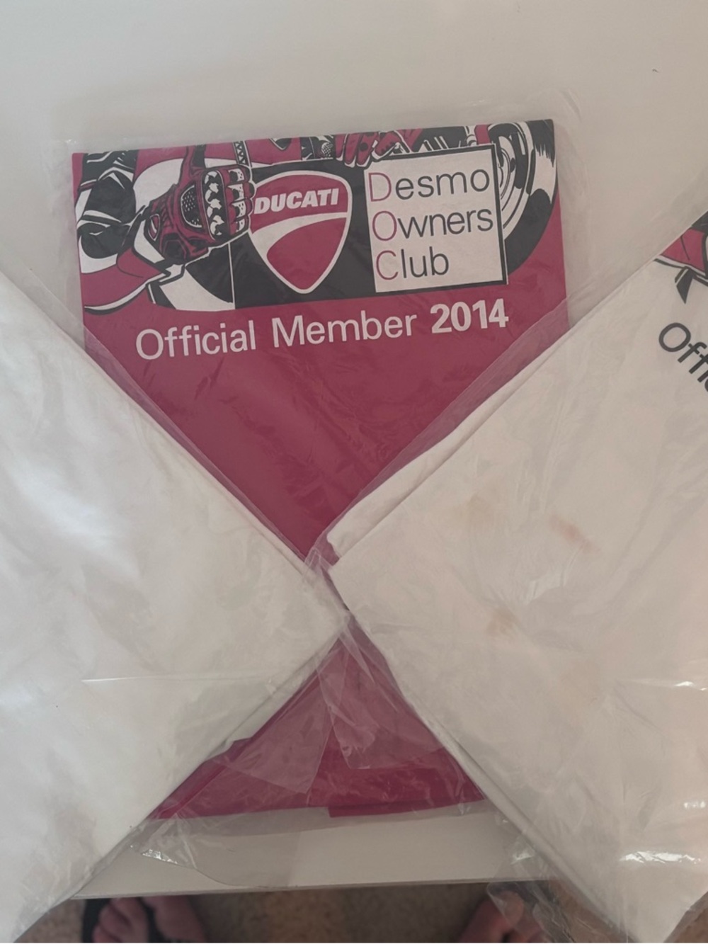 Desmo Owners Club Official Member 2014 Red Party Bandana